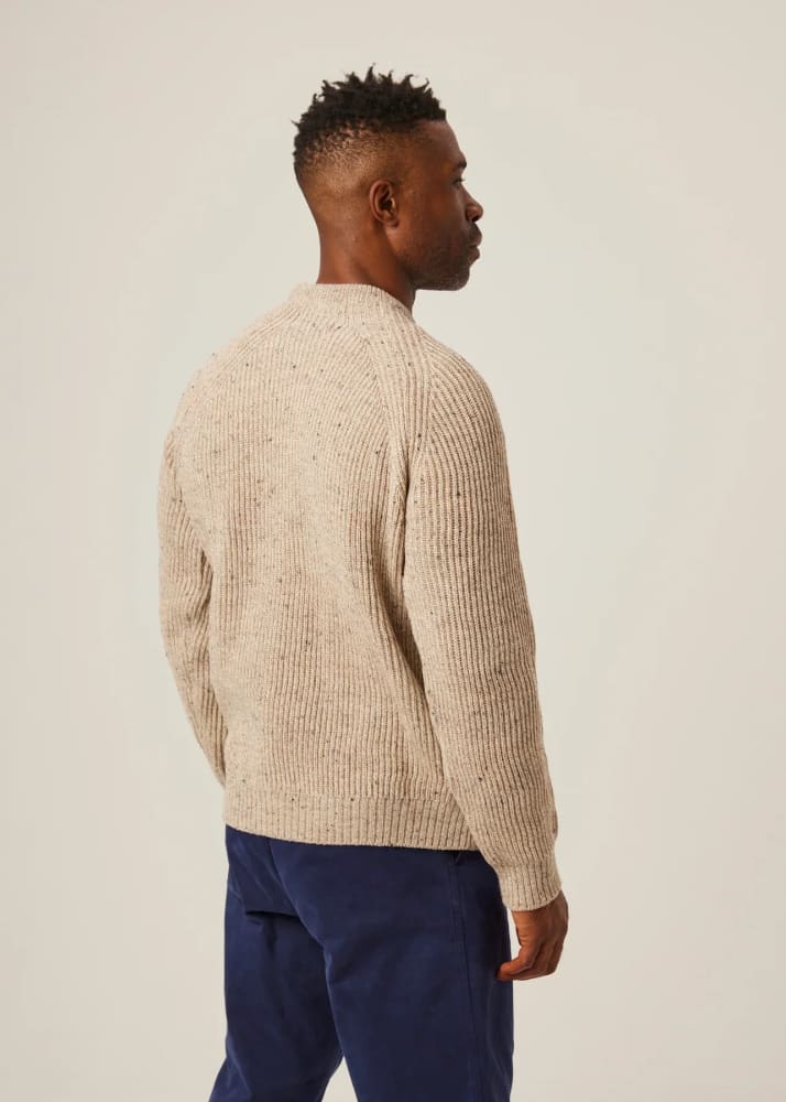 Peregrine - Ford Crew Jumper in Oatmeal - Sweater & Knitwear