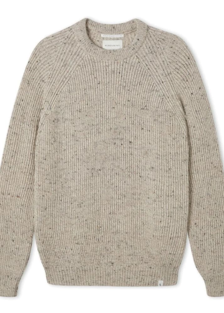 Peregrine - Ford Crew Jumper in Oatmeal - Sweater & Knitwear