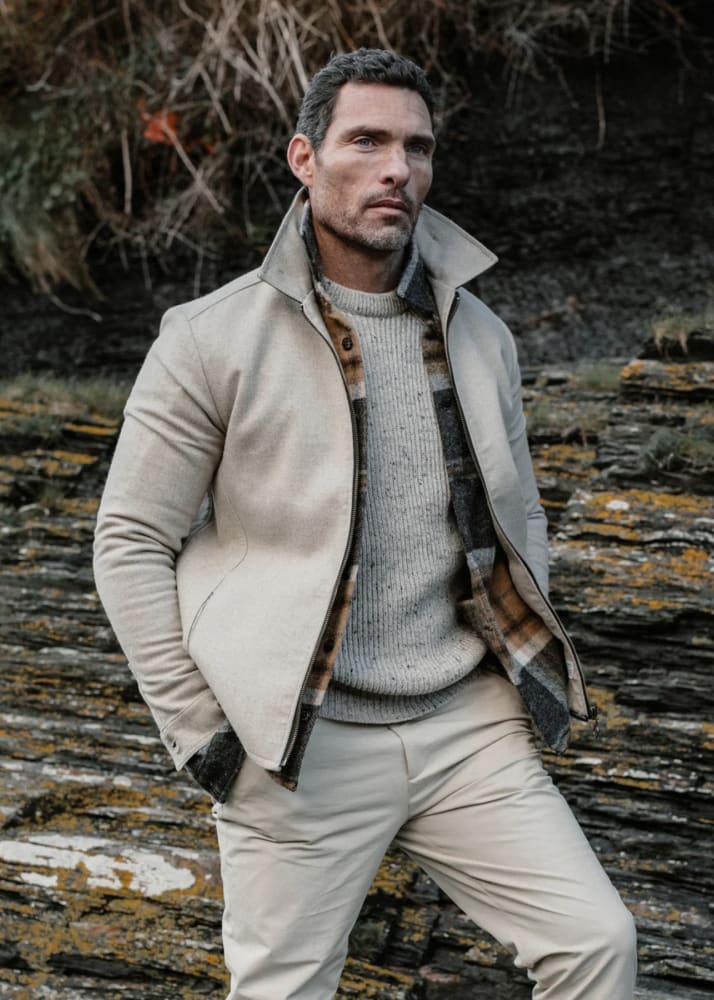 Peregrine - Ford Crew Jumper in Oatmeal - Sweater & Knitwear