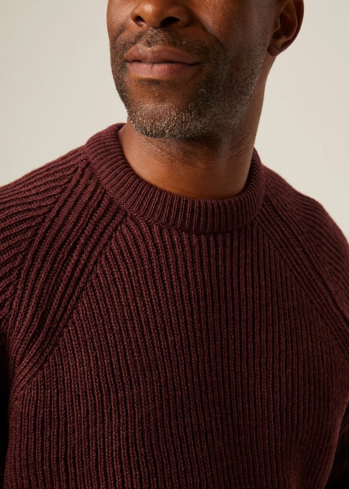 Peregrine - Ford Crew Jumper in Shiraz - sweater