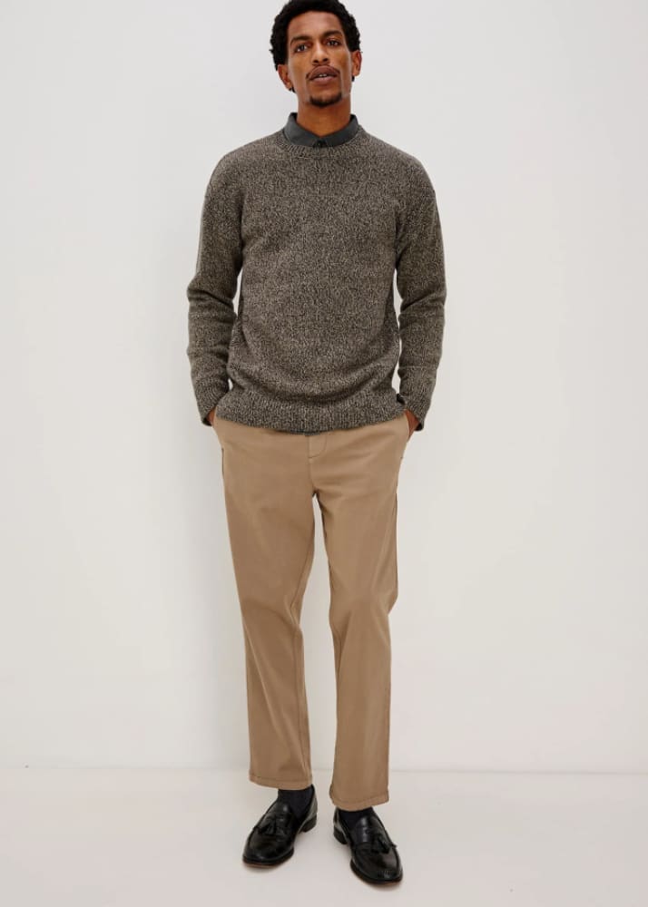 Rails- Bryce Crewneck Sweater in Navy Cedar - & Knitwear