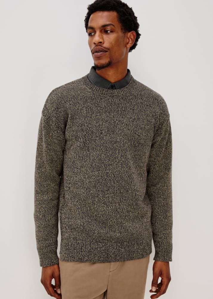 Rails- Bryce Crewneck Sweater in Navy Cedar - & Knitwear