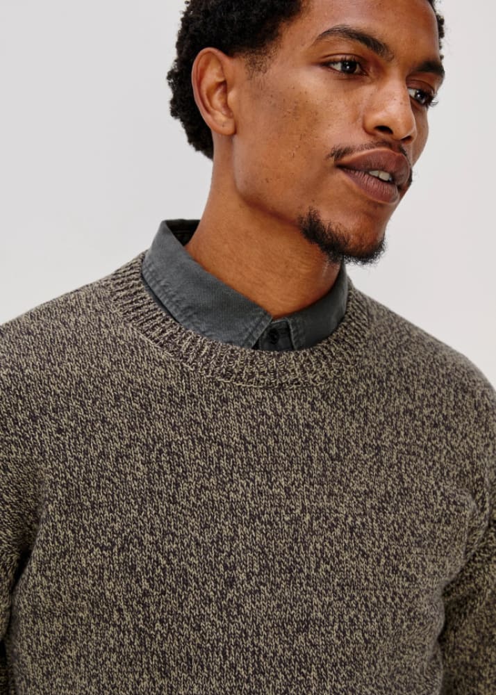 Rails- Bryce Crewneck Sweater in Navy Cedar - & Knitwear