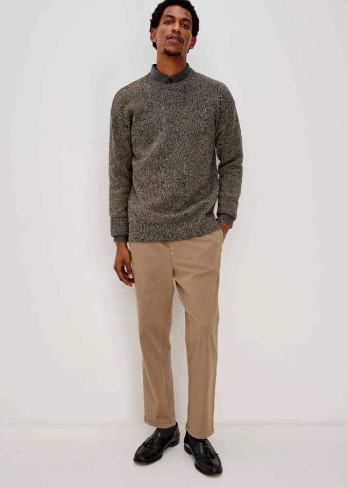 Rails- Bryce Crewneck Sweater in Navy Cedar - & Knitwear