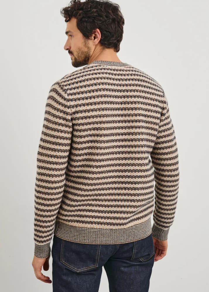 Rails - Carrick Sweater in Navy Oat Stripe - sweater