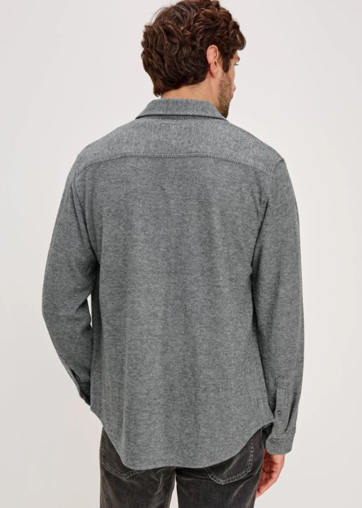 Rails- Hawke Overshirt in Charcoal Twill
