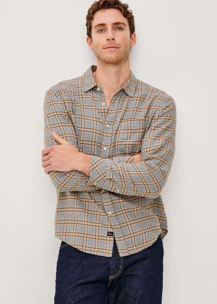 Rails - Lennox Button Down Shirt in Shale Truffle - Shirting