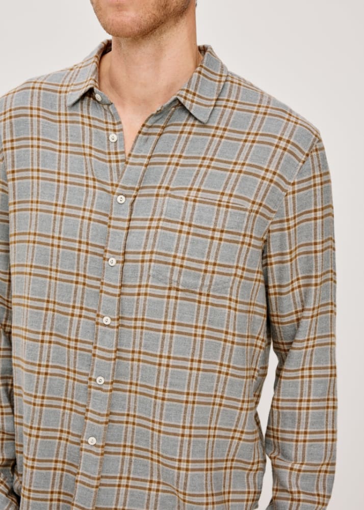 Rails - Lennox Button Down Shirt in Shale Truffle - Shirting
