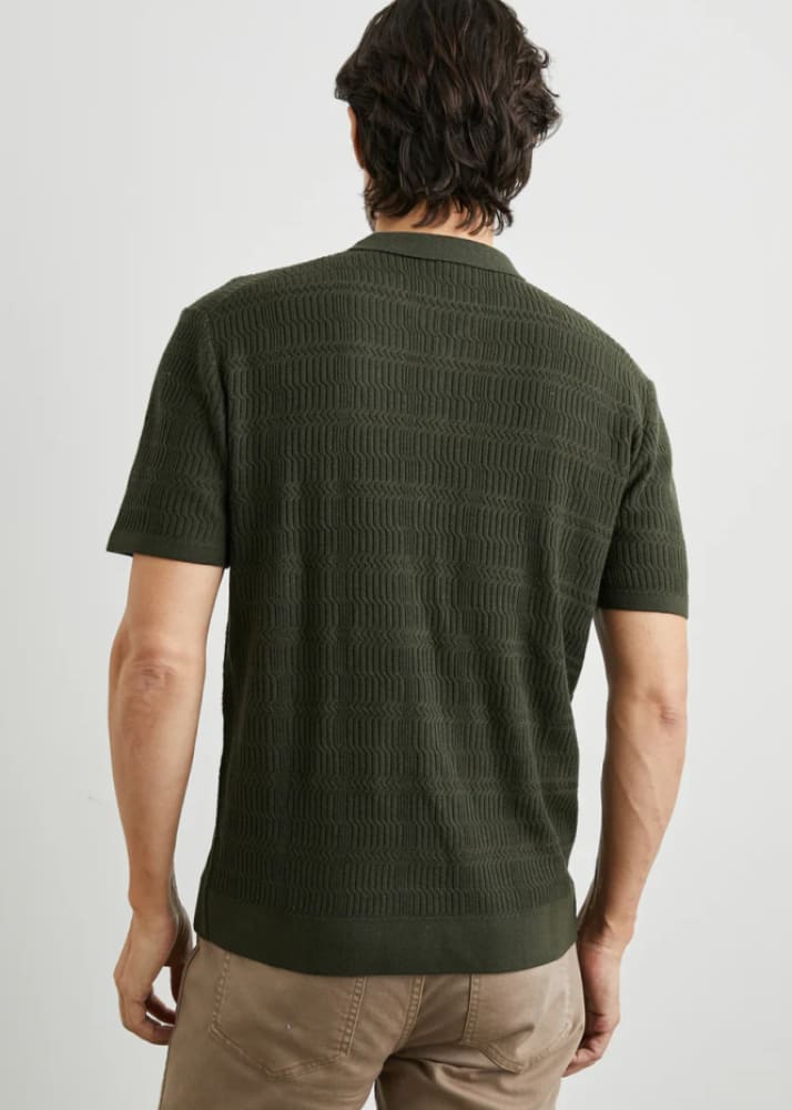 Rails - Nathan Polo Shirt in Ancient Olive - top