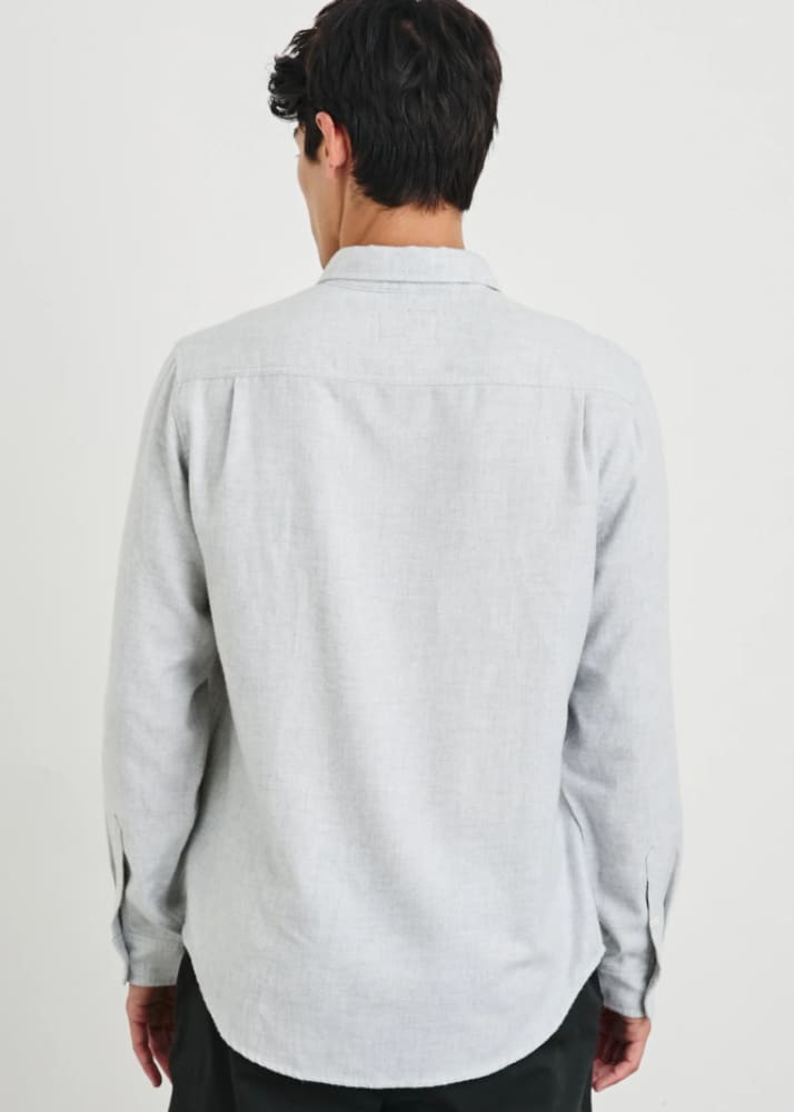 Rails Runson Button Down in Heather Grey Shirting