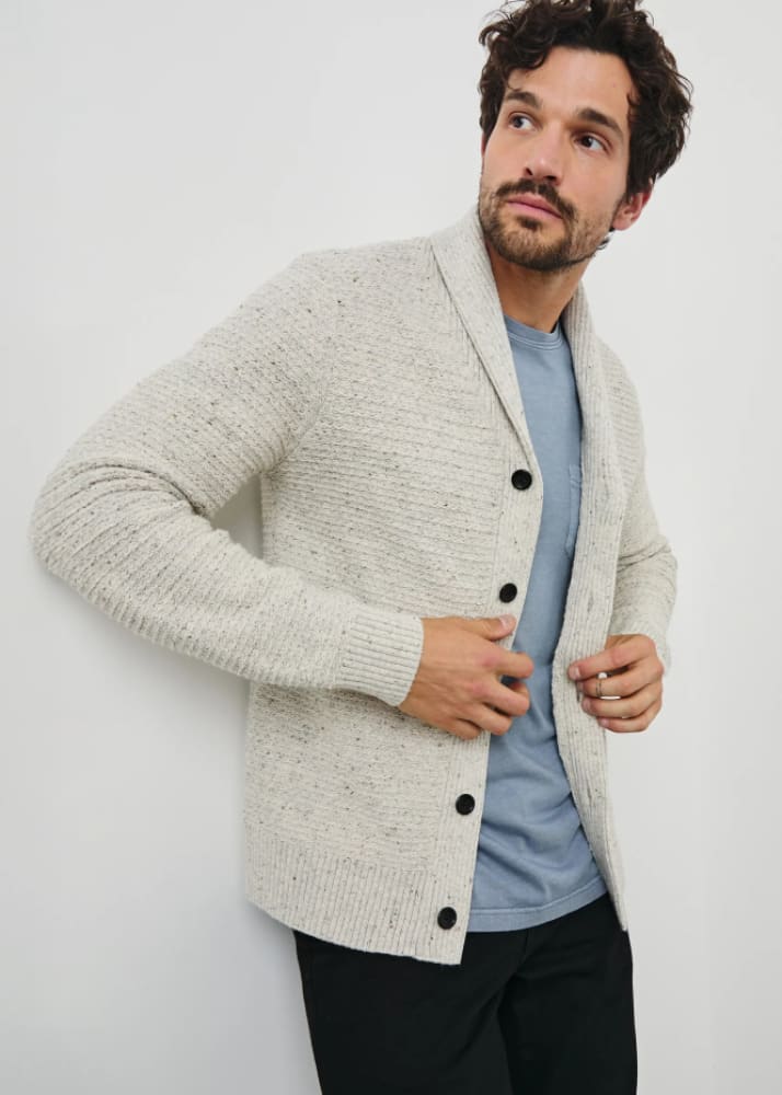 Rails- Shepley Cardigan in Natural Oat - sweater