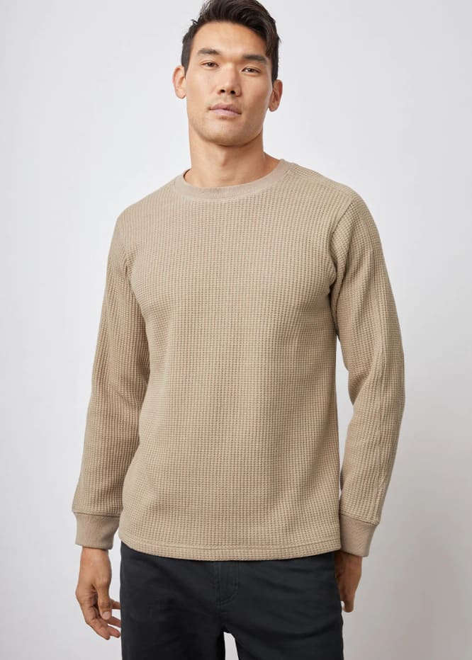Rails- Wade Thermal Long Sleeve in Barley - sweater