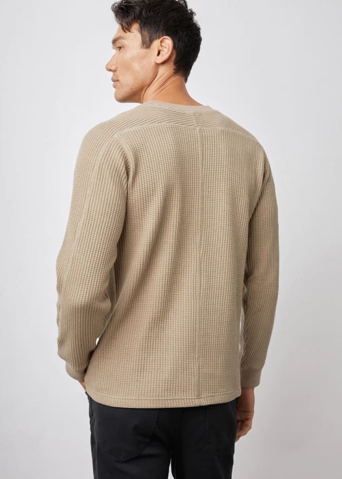 Rails- Wade Thermal Long Sleeve in Barley - sweater