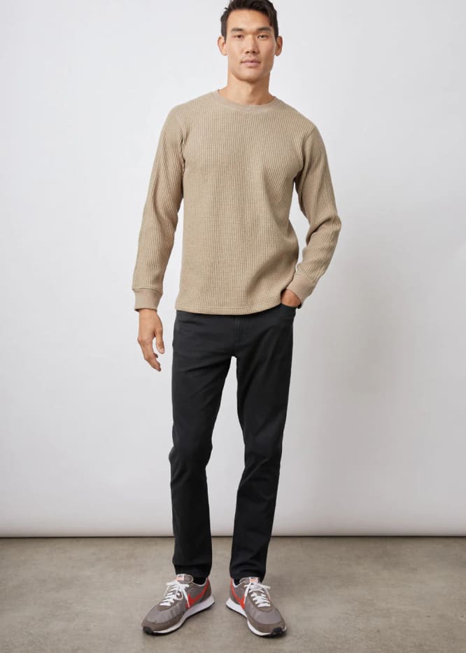 Rails- Wade Thermal Long Sleeve in Barley - sweater