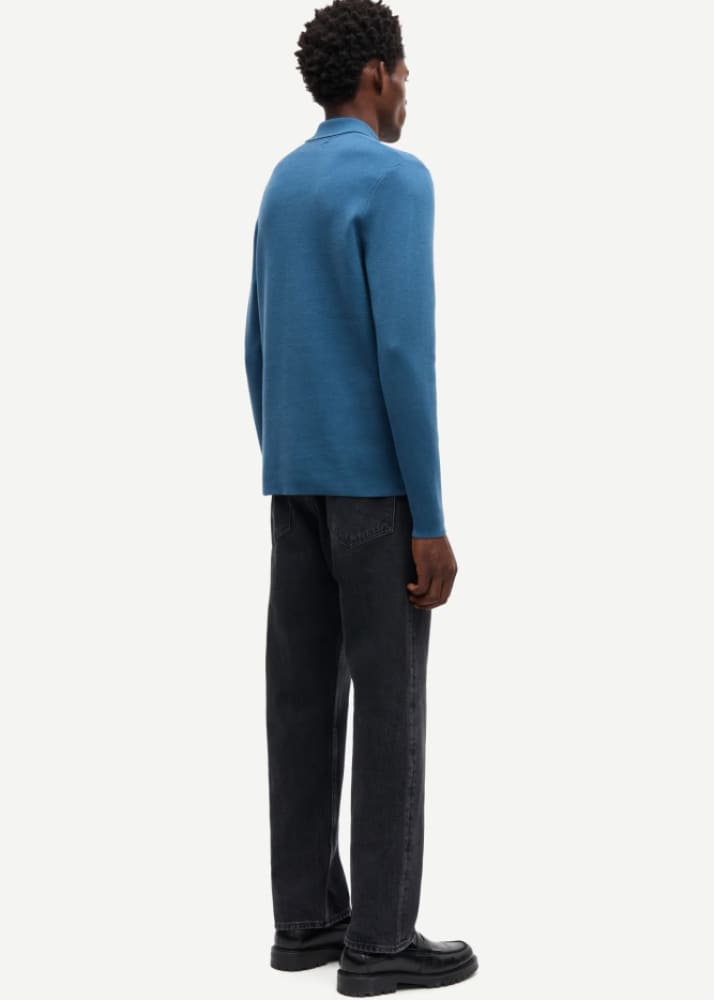 Samsoe Guna Half Zip Sweater in Stellar & Knitwear