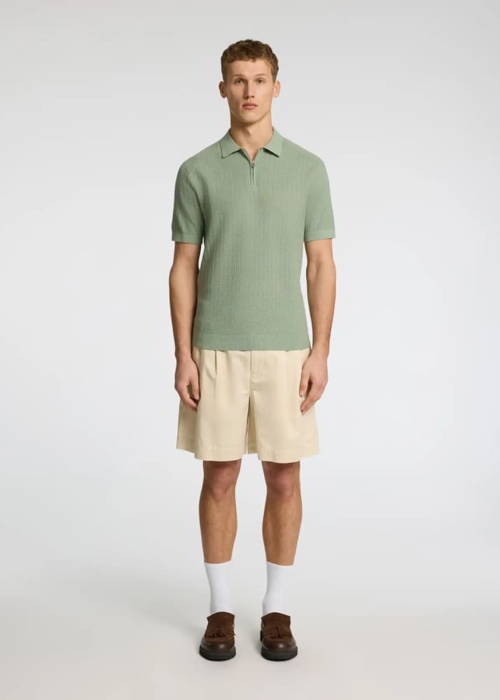 SELECTED - Kylian Polo Shirt in Iceberg Green