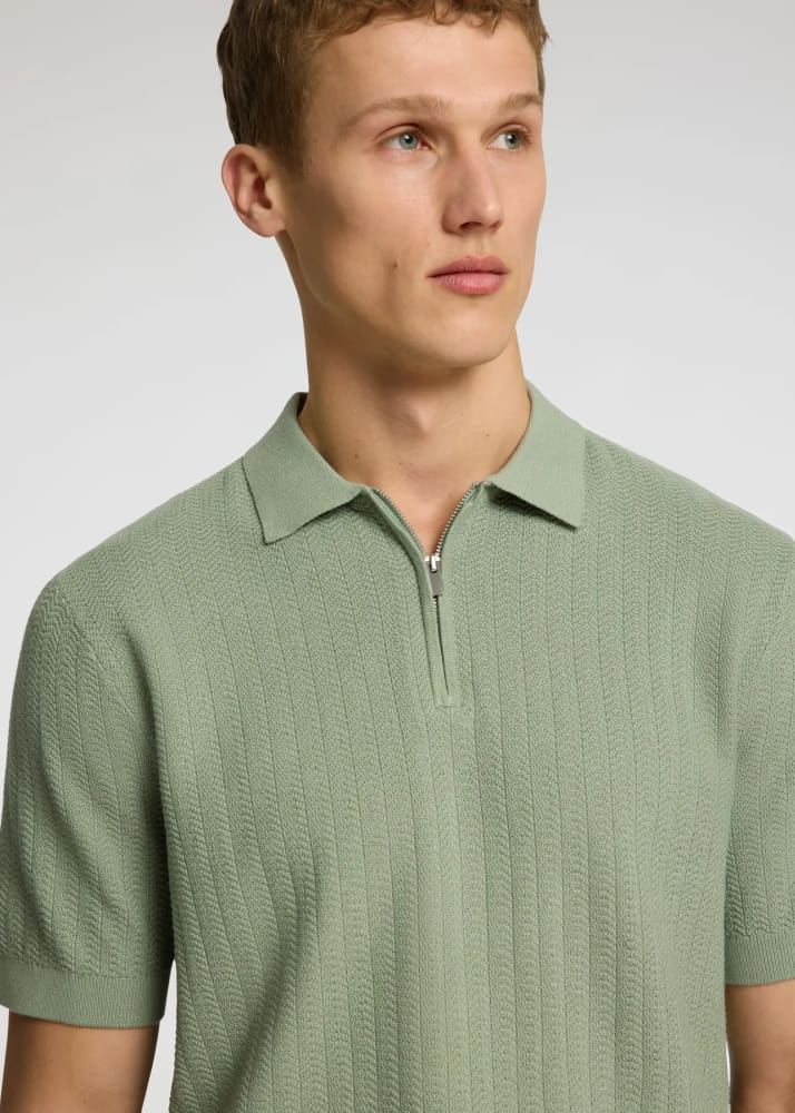 SELECTED - Kylian Polo Shirt in Iceberg Green