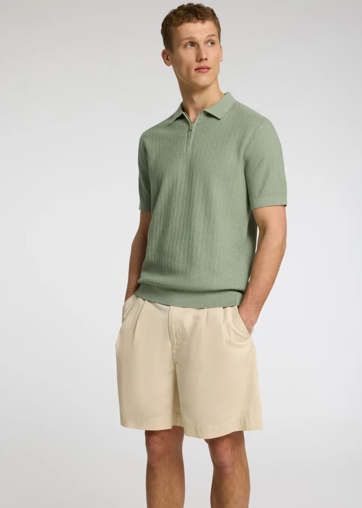 SELECTED - Kylian Polo Shirt in Iceberg Green