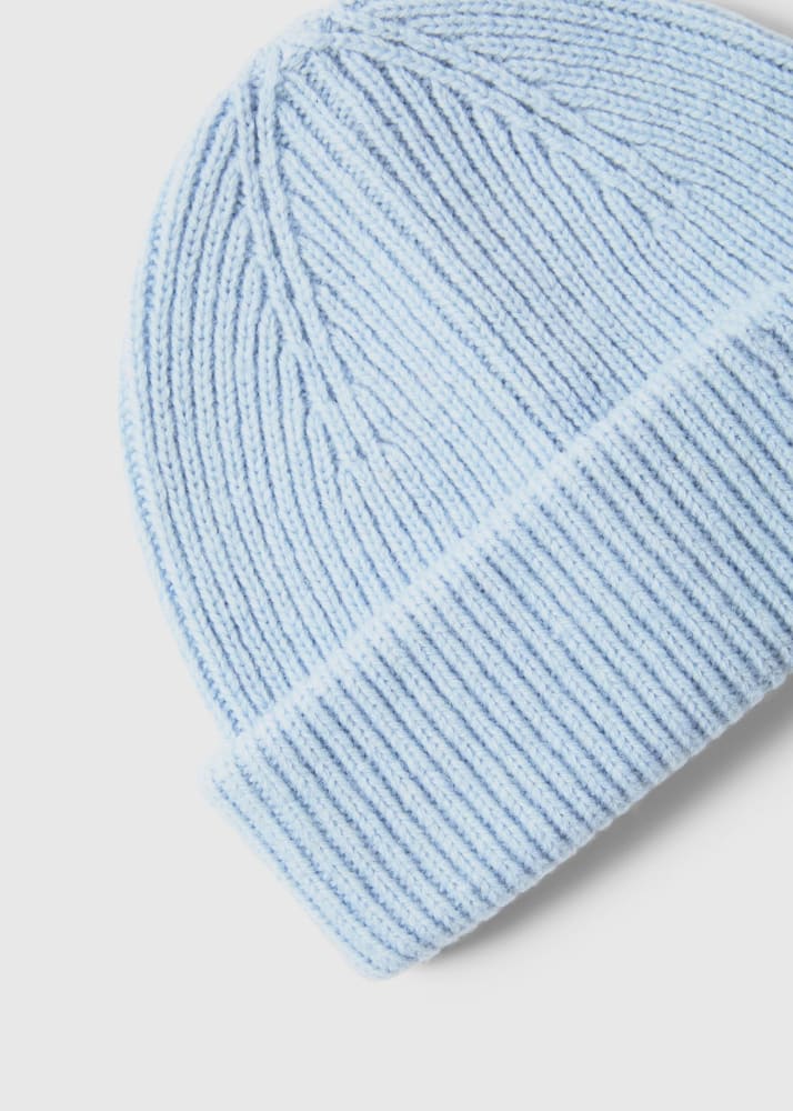 SELECTED- Mason Merino Sailor Wool Beanie - Cashmere Blue