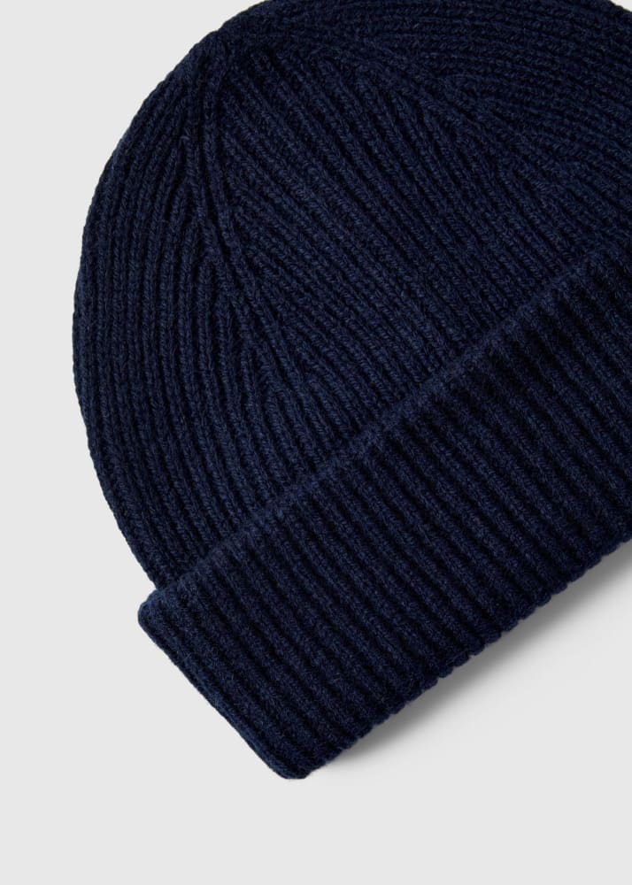 SELECTED- Mason Merino Sailor Wool Beanie - Sky Captain