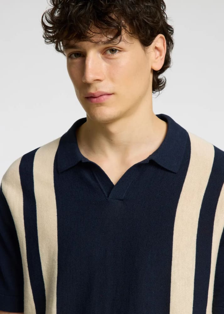 SELECTED - Mattis Open Polo in Sky Captain