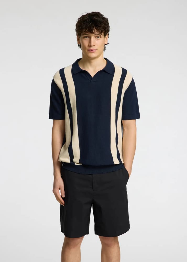 SELECTED - Mattis Open Polo in Sky Captain