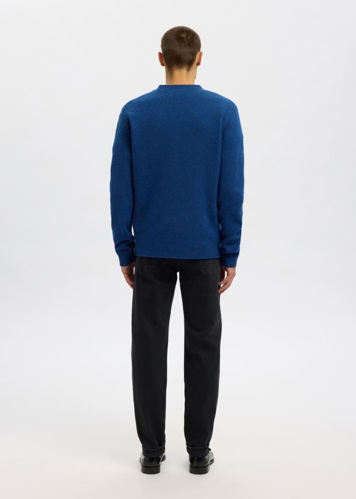 SELECTED- Neil Wool Blend Jumper in Set Sail - Sweater &