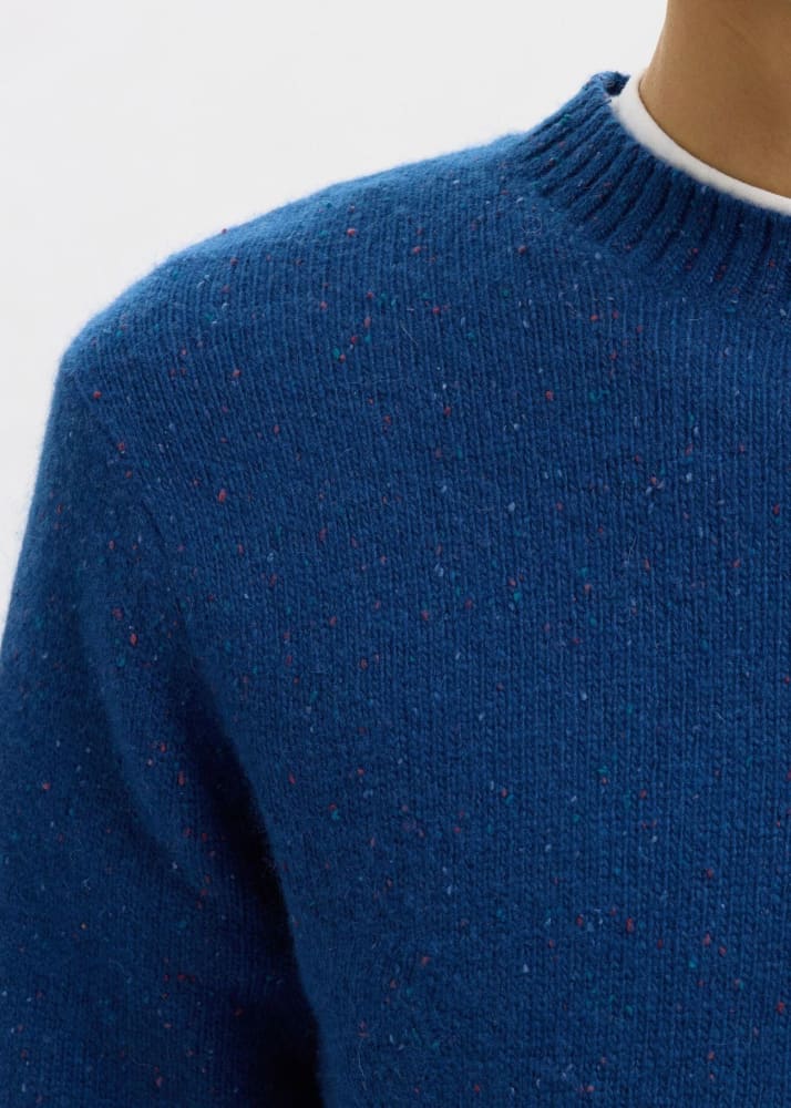SELECTED- Neil Wool Blend Jumper in Set Sail - Sweater &