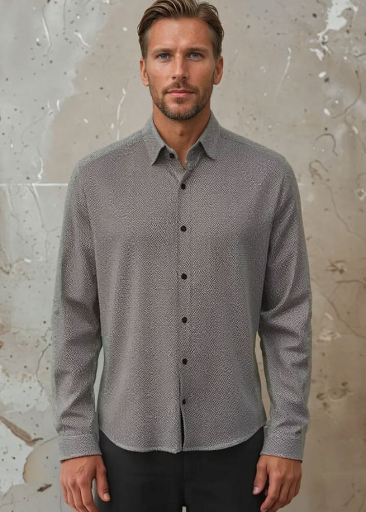 Stone Rose - Nova Micro Weave Shit in Medium Orange