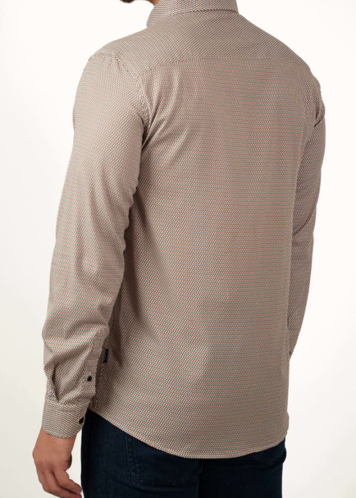 Stone Rose - Nova Micro Weave Shit in Medium Orange