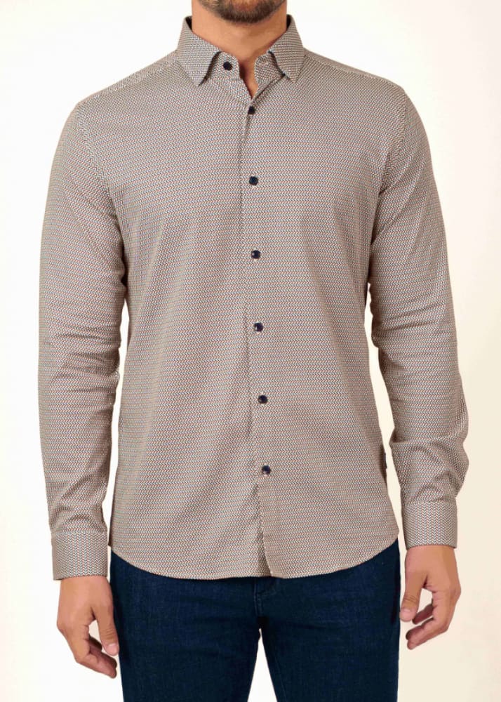 Stone Rose - Nova Micro Weave Shit in Medium Orange