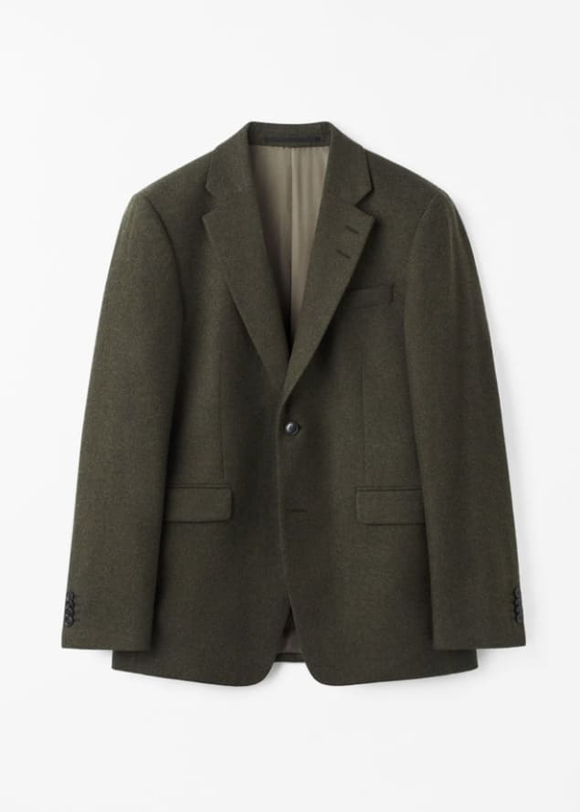 Tiger of Sweden- Justin Jacket in Dark Green Wool - blazer