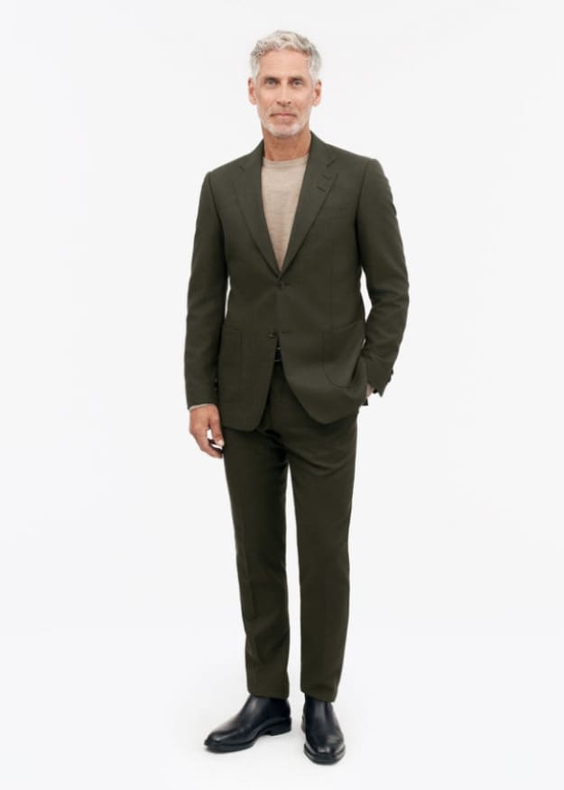 Tiger of Sweden- Justin Jacket in Dark Green Wool - blazer