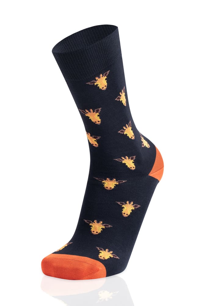WestMister- Giraffe Socks - MARINE - sock