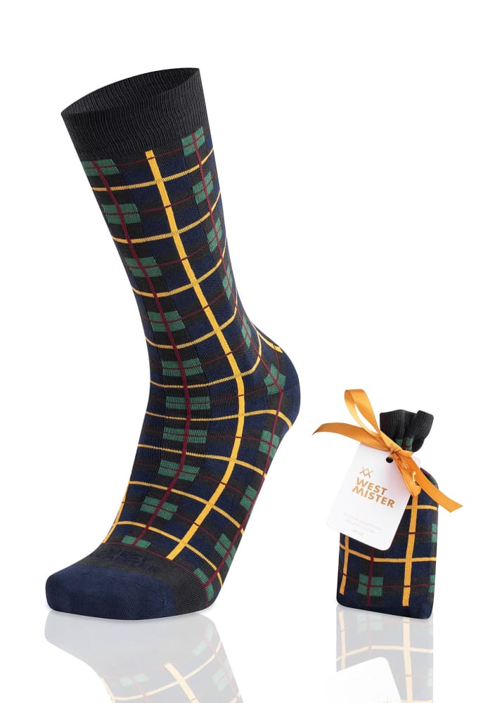 Westmister - Plaid Anthracite Socks - sock