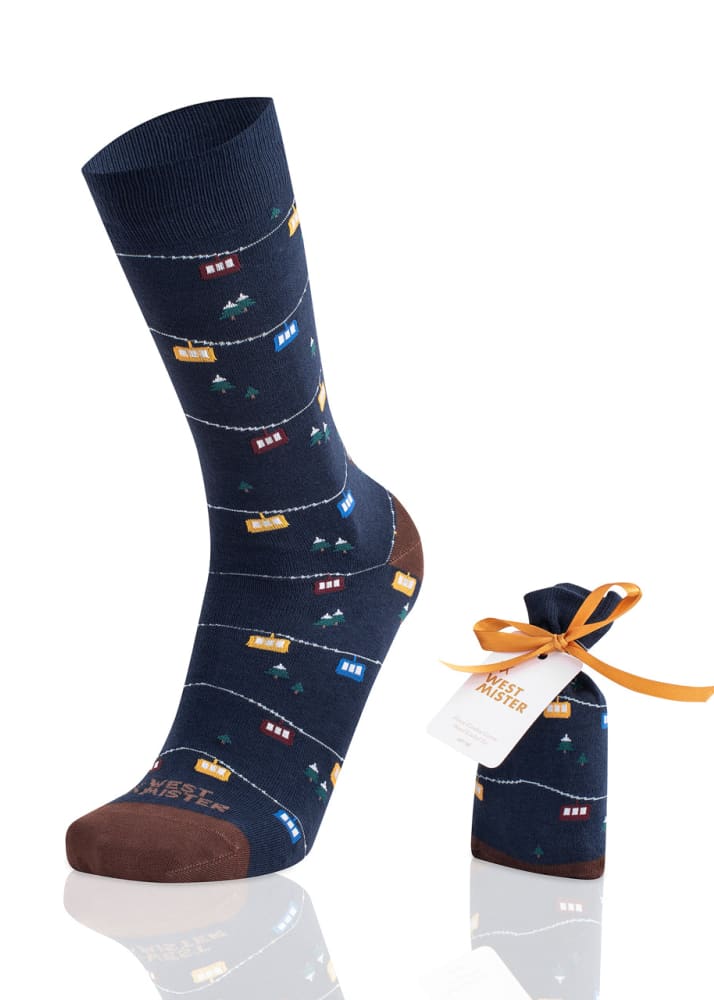 Westmister - Snowtime Blue Socks - sock