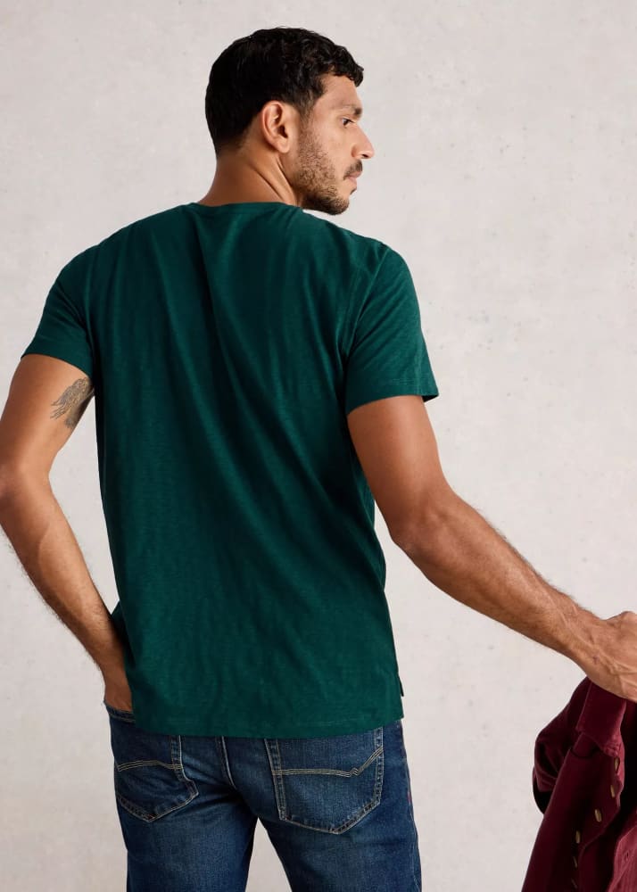 White Stuff- Abersoch Graphic Pocket Bike in Dark Green