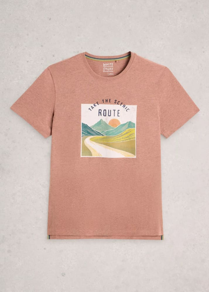 White Stuff- Abersoch Graphic Scene Bike in Pink Print