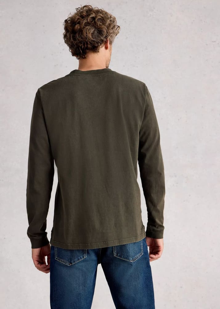 White Stuff- Accleton Crew Neck Long Sleeve Tee - Tees &