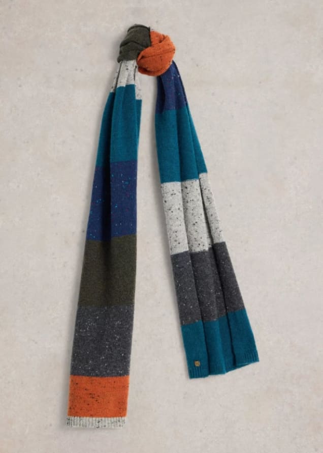 White Stuff - Albie Knit Scarf in Grey Multi - accessories