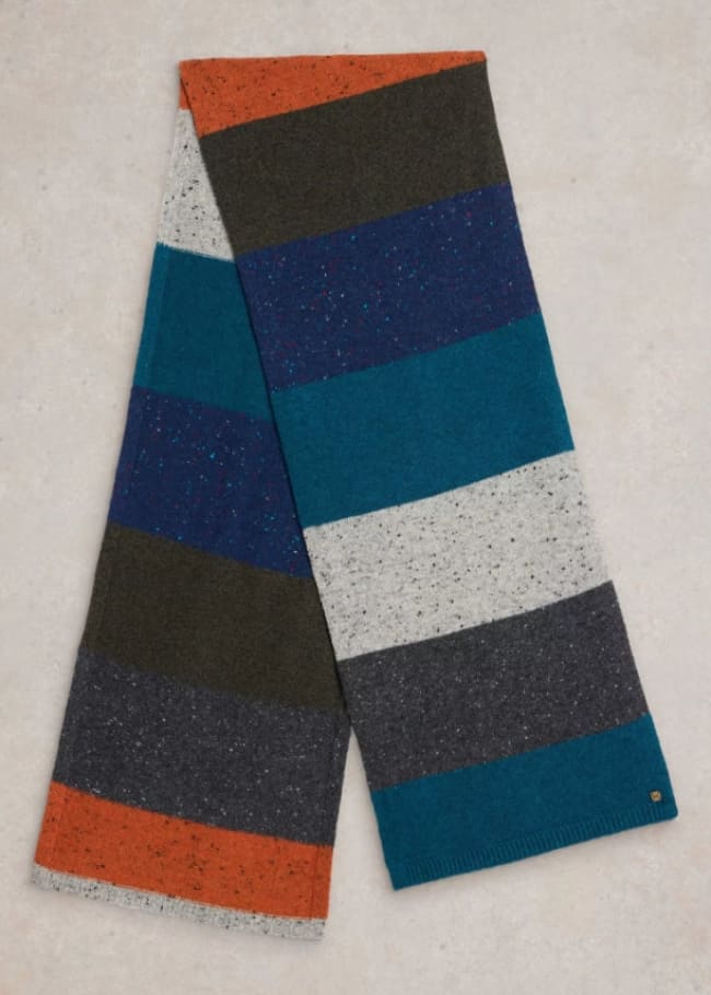 White Stuff - Albie Knit Scarf in Grey Multi - accessories