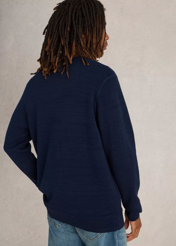 White Stuff- Attadale Crew Neck Jumper in Dark Navy