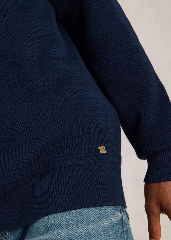 White Stuff- Attadale Crew Neck Jumper in Dark Navy