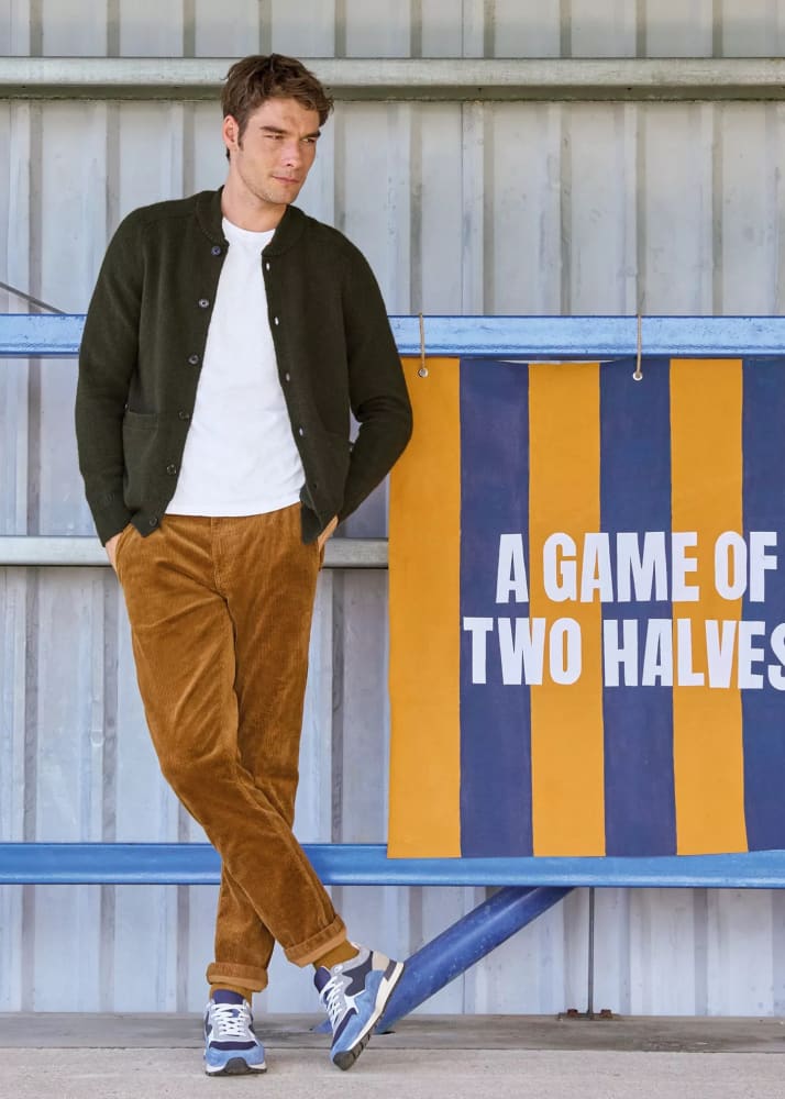 White Stuff- Bomber Cardigan in Dark Green - Sweater &