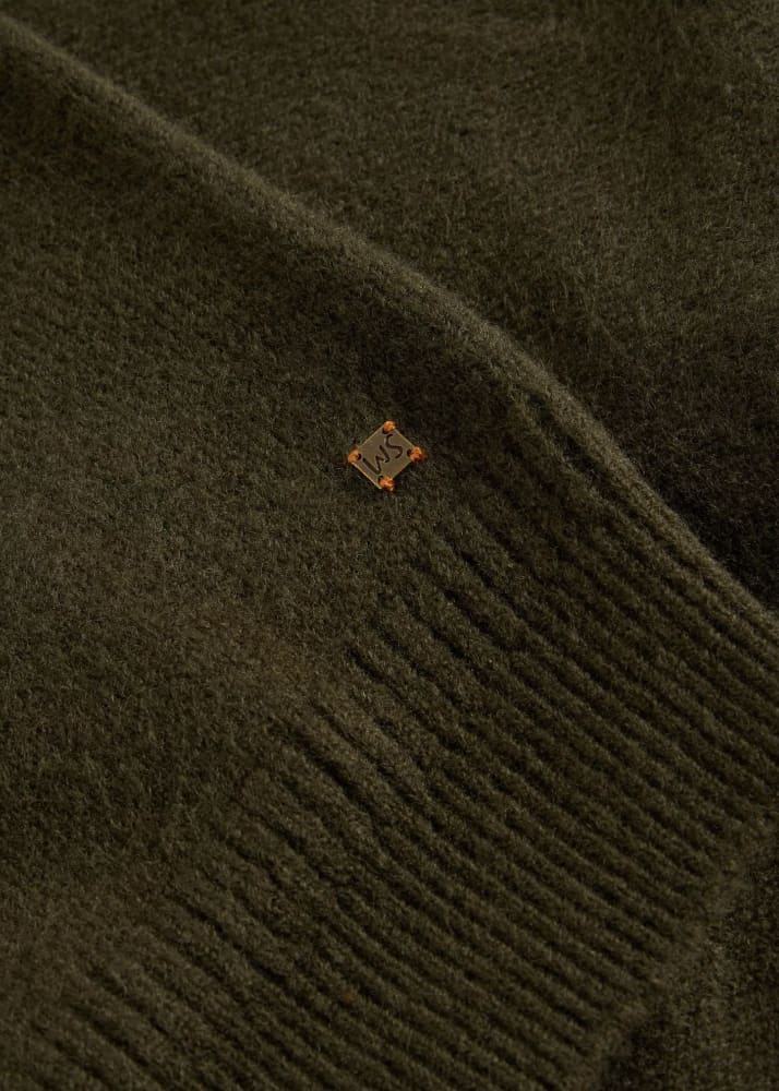 White Stuff- Bomber Cardigan in Dark Green - Sweater &