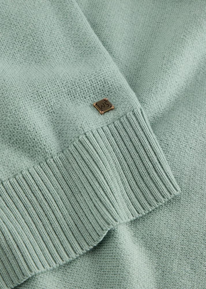 White Stuff- Newport Merino Long Sleeve Funnel in Light