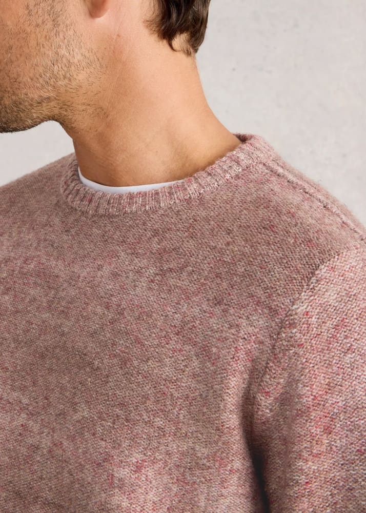 White Stuff- Ombre Crew Neck in Mid Pink - Sweater &