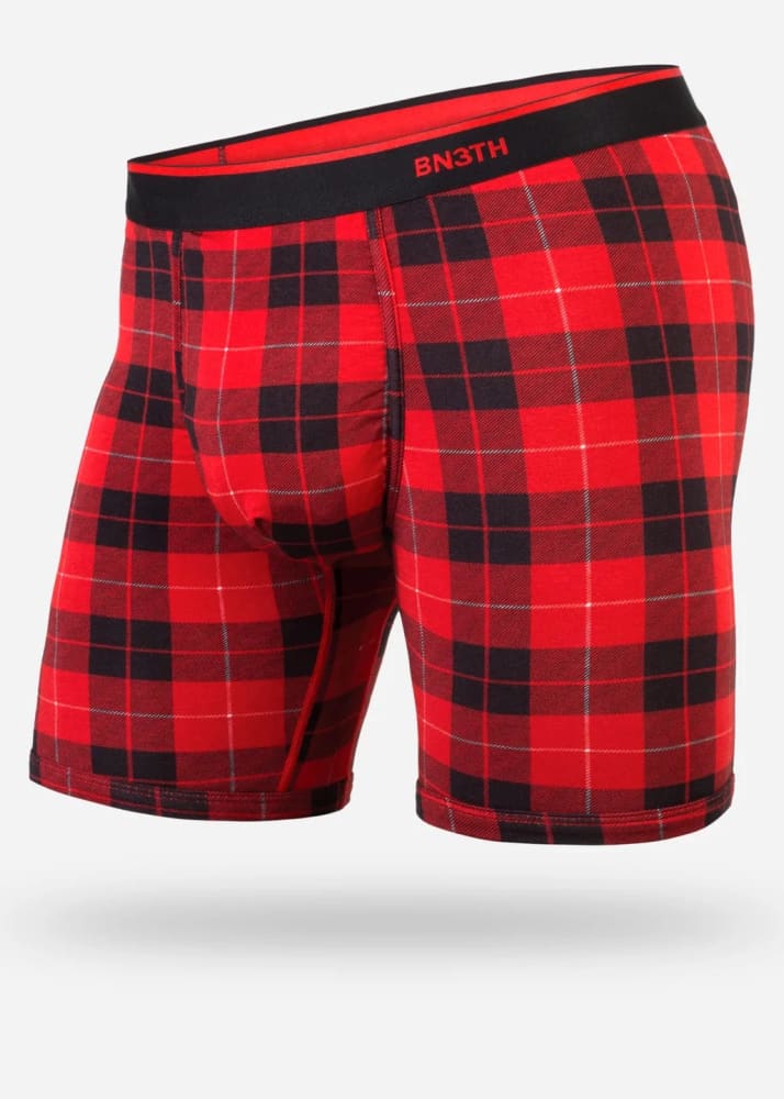BN3TH - Classic Boxer Brief in Fireside Plaid Red -