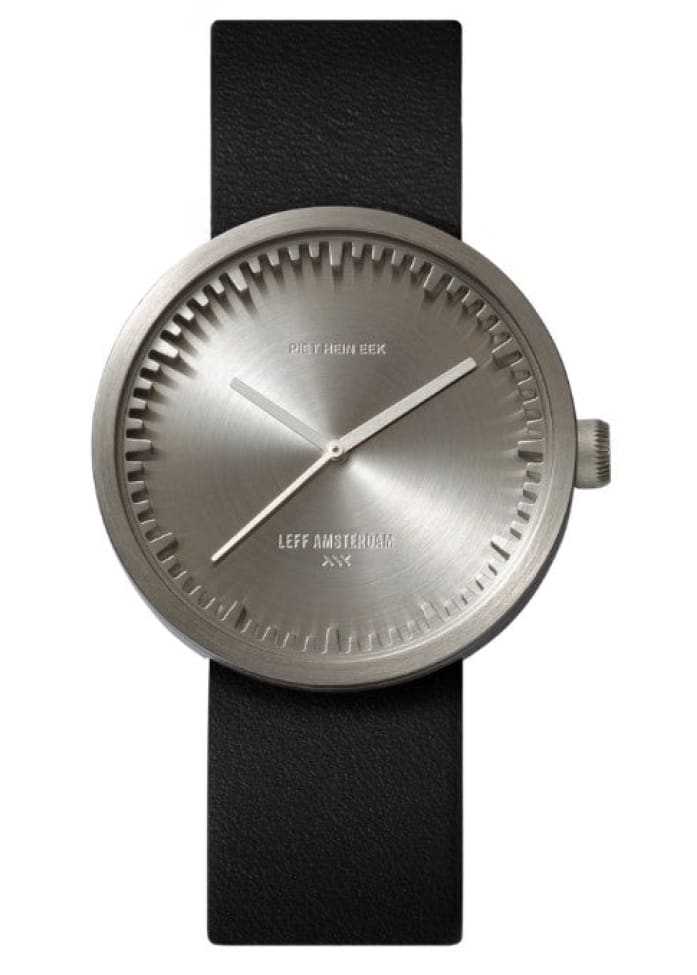 Leff Amsterdam - Tube Watch D42 - STEEL/BLACK - Watches