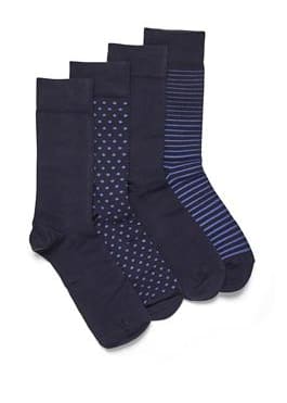 Matinique- Suit Sock Set in Dark Navy - sock